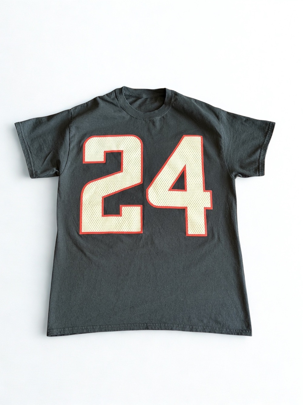 Men's Black Freeman Number 24 Graphic Tee size M